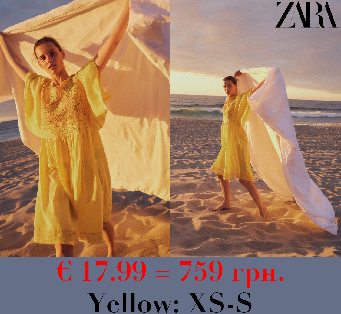 EMBROIDERED MIDI DRESS