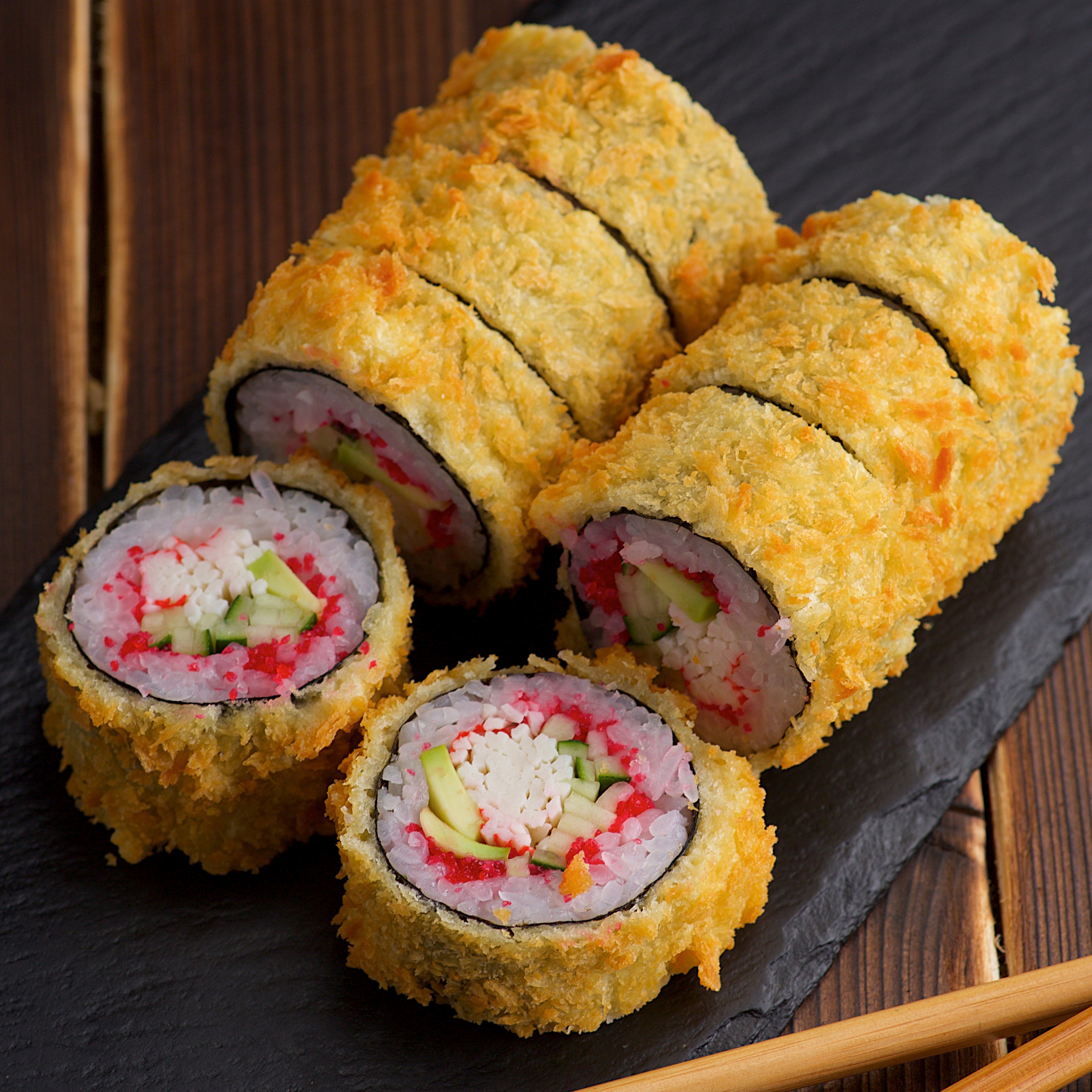 Рецепт суши с крабом запеченные фото 99