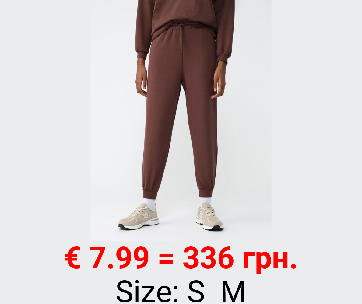 Soft-touch jogging trousers