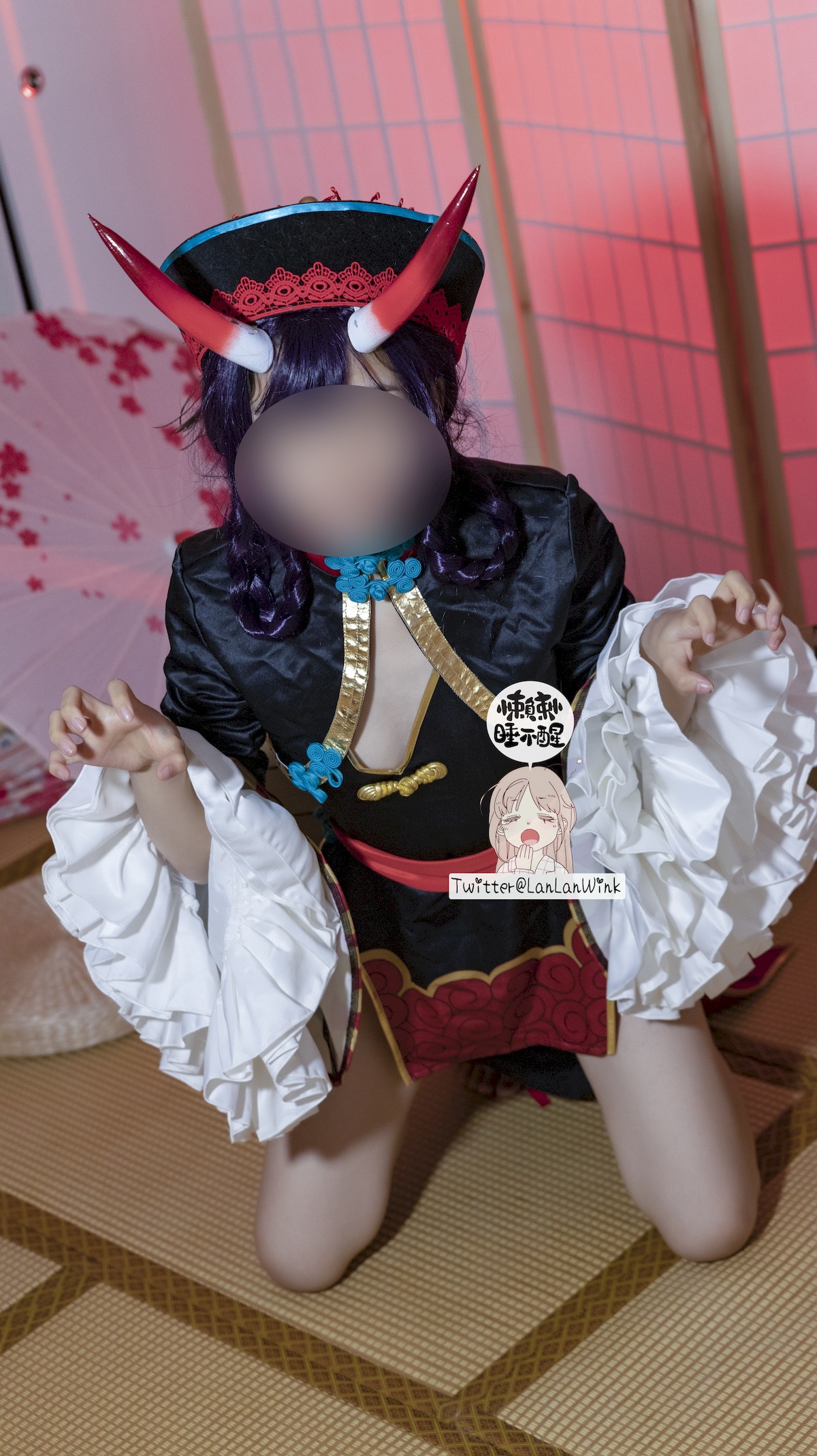 懒懒睡不醒 Cosplay 酒吞童子 6