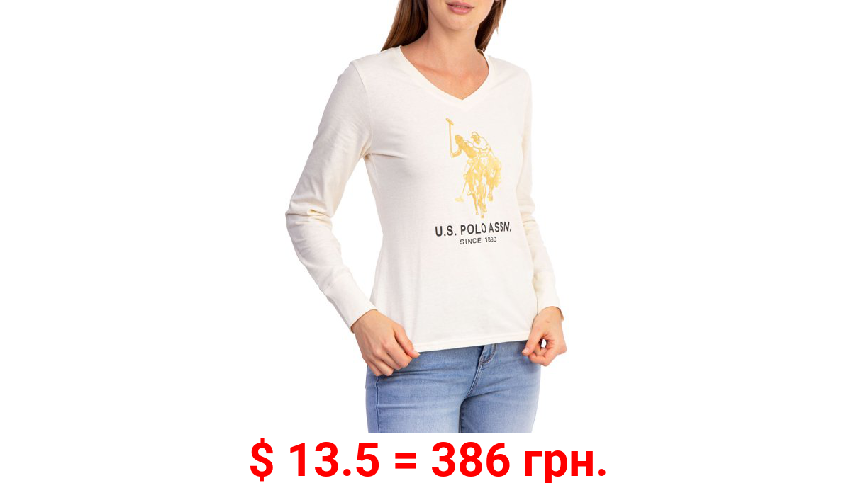 U.S. Polo Assn. Womens' Long Sleeve Graphic Jersey T Shirt
