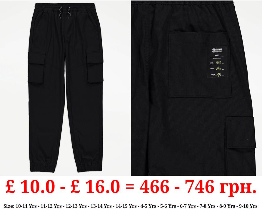 Black Cargo Trousers