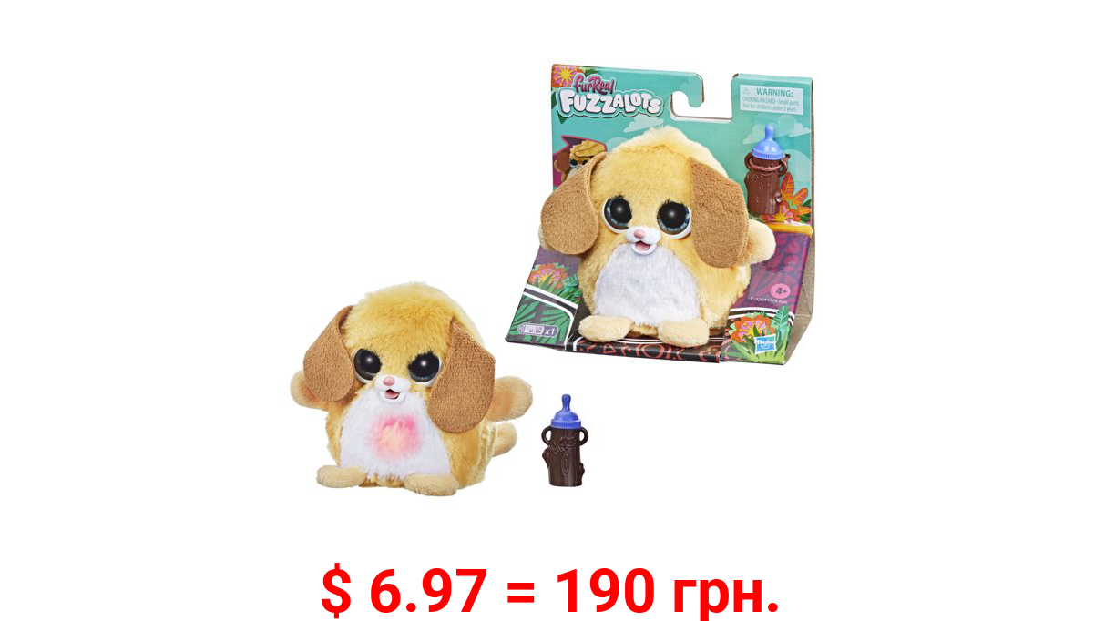 furReal Fuzzalots Puppy Color-Change Interactive Feeding Toy, Toys for Kids Ages 4 and up Electronic Pet