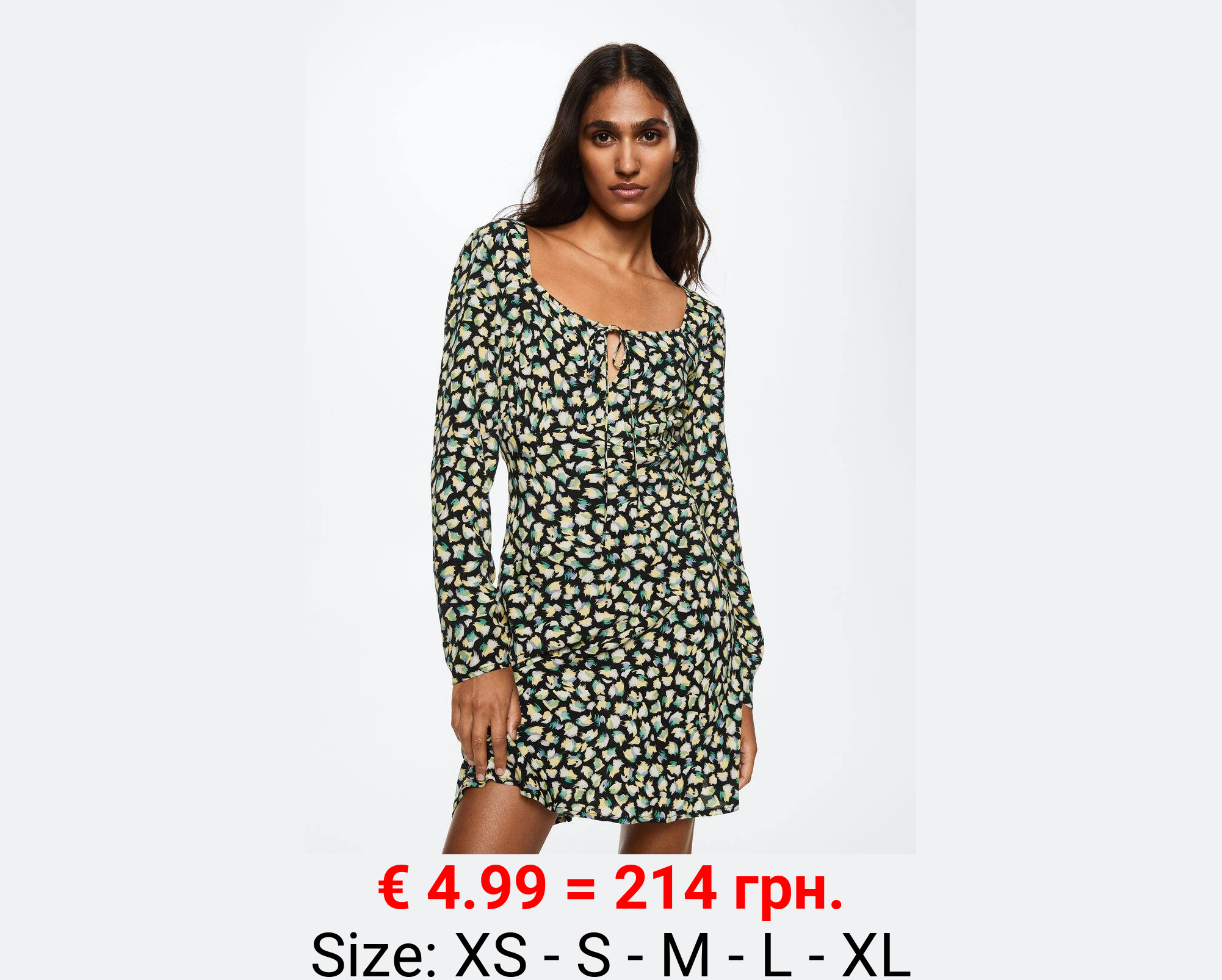 Vestido estampado lazo