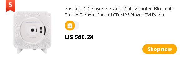Portable CD Player Portable Wall Mounted Bluetooth Stereo Remote Control CD MP3 Player FM Raido Player

