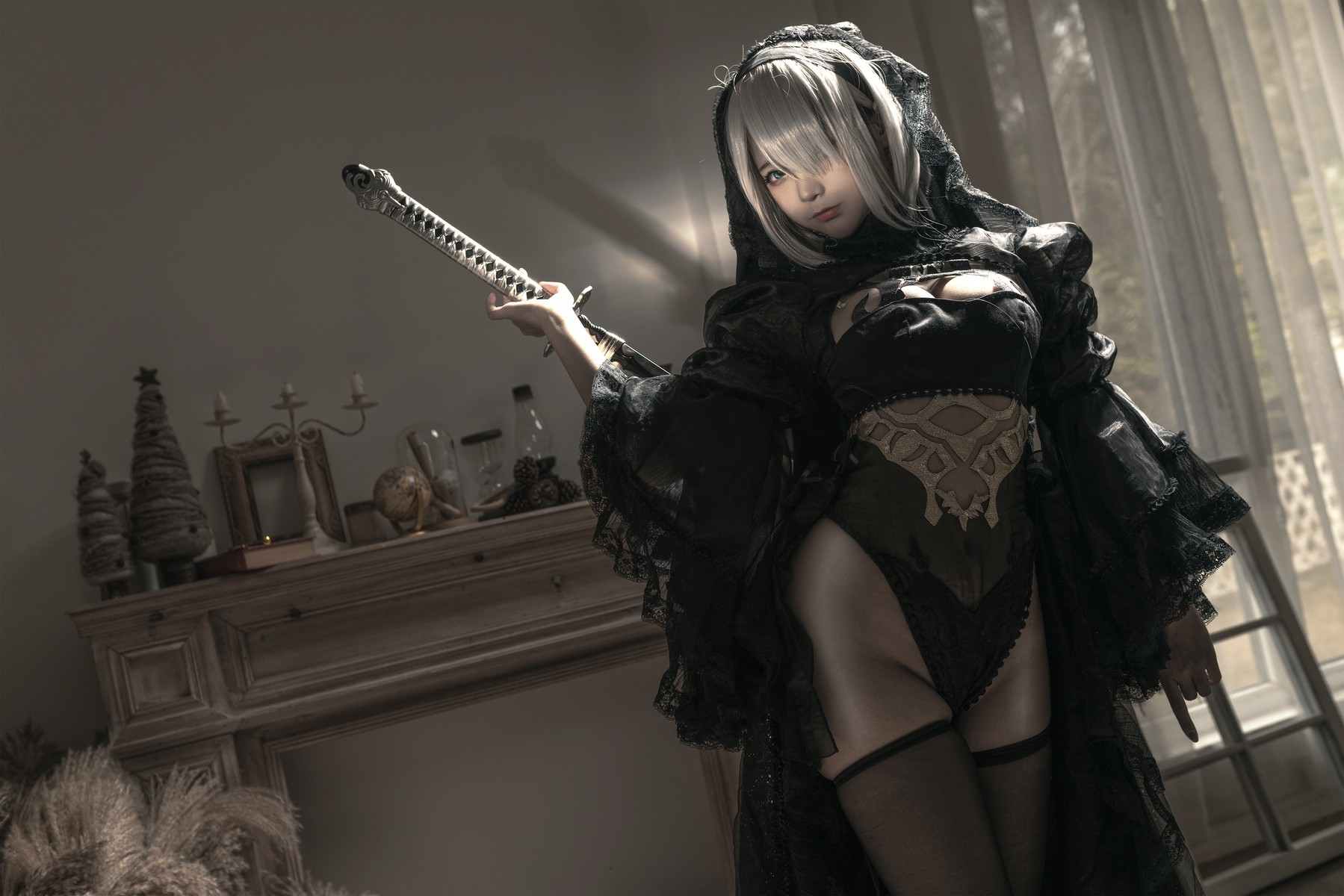 Cosplay 蠢沫沫 Chunmomo 尼尔纪元 黑花嫁 13