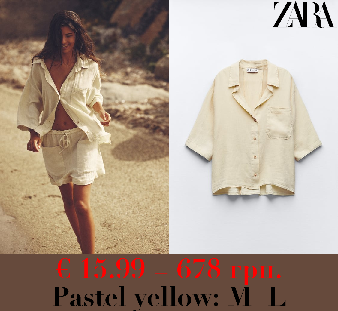 LINEN SHIRT WITH POCKET