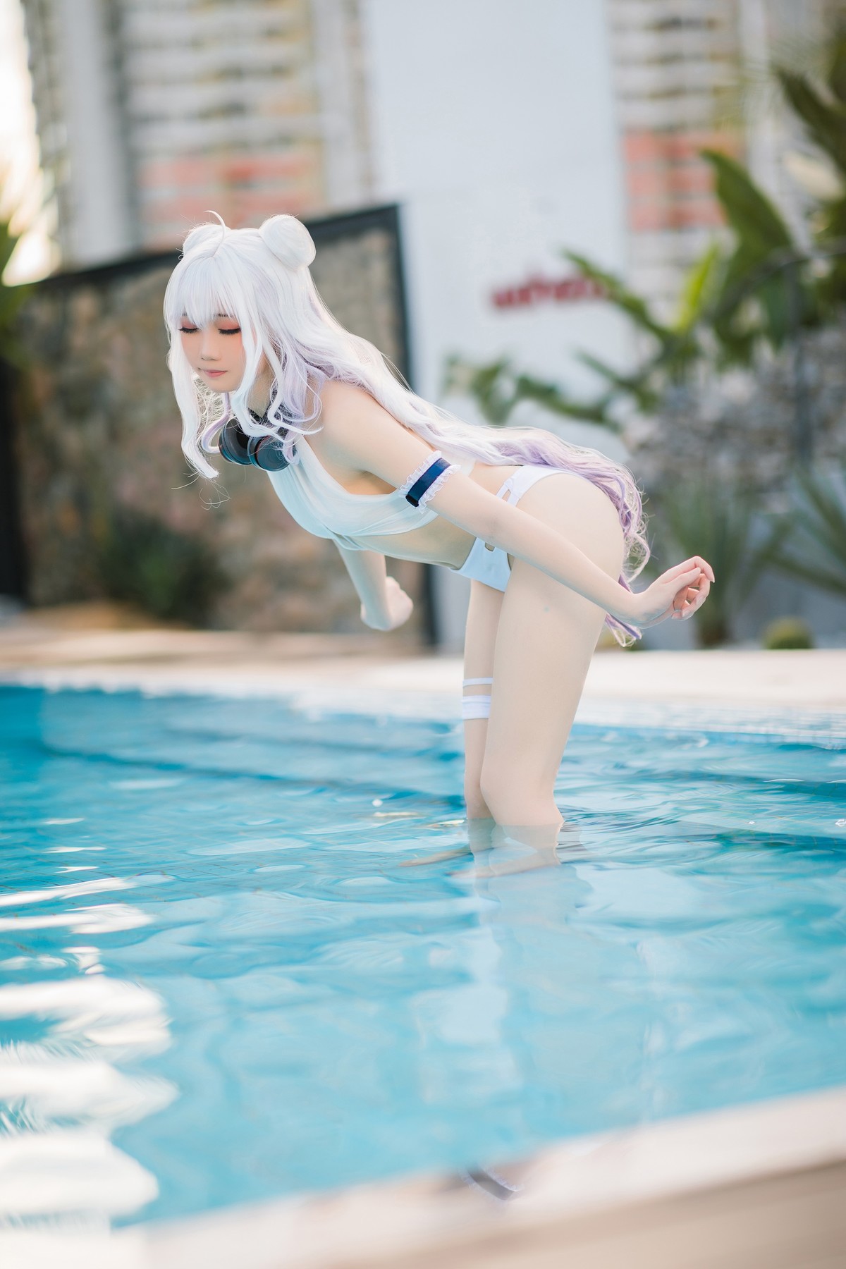 Cosplay 焖焖碳 恶毒泳衣 Vicious Swimsuit 17