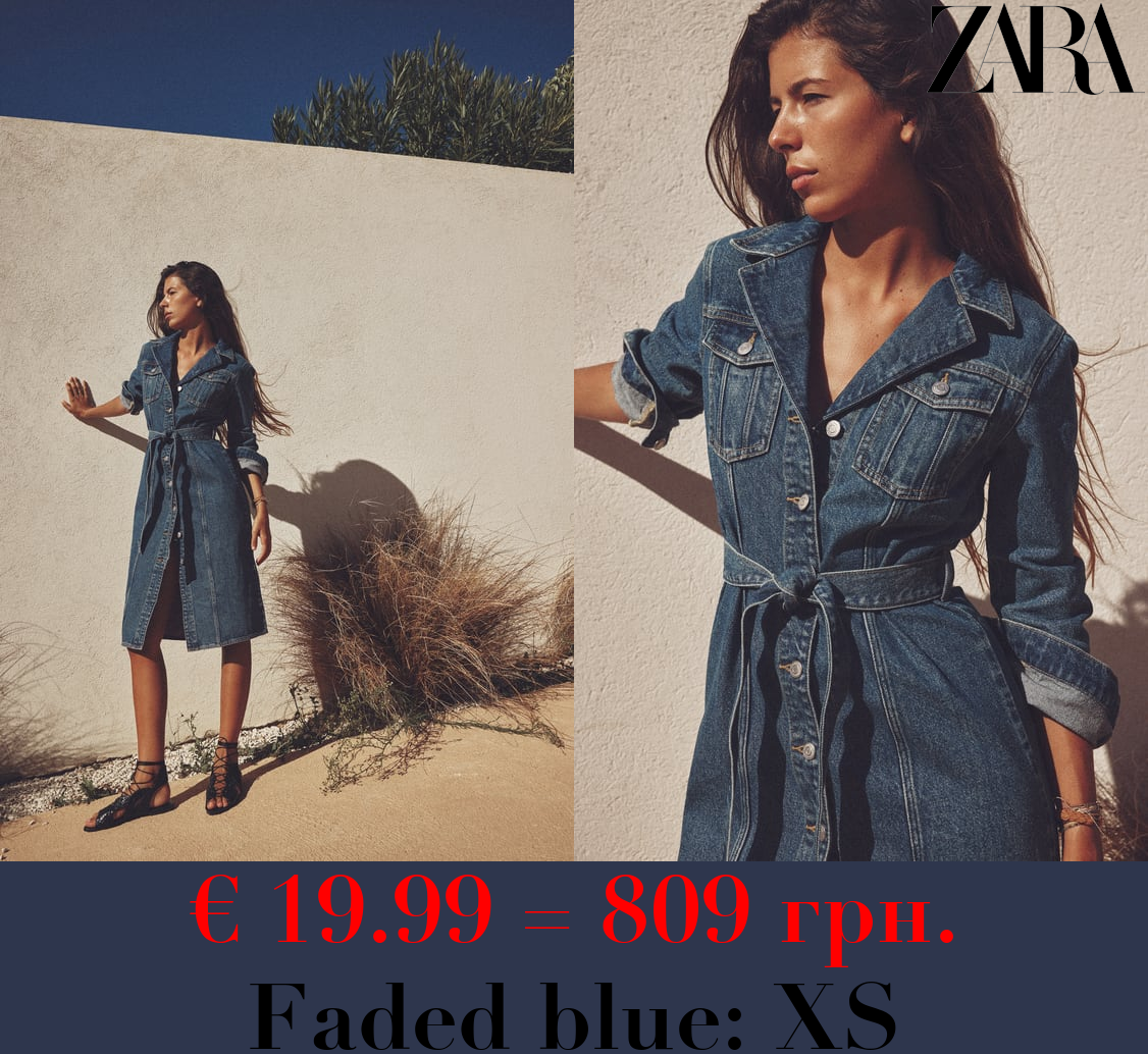 ZW DENIM DRESS WITH POCKETS