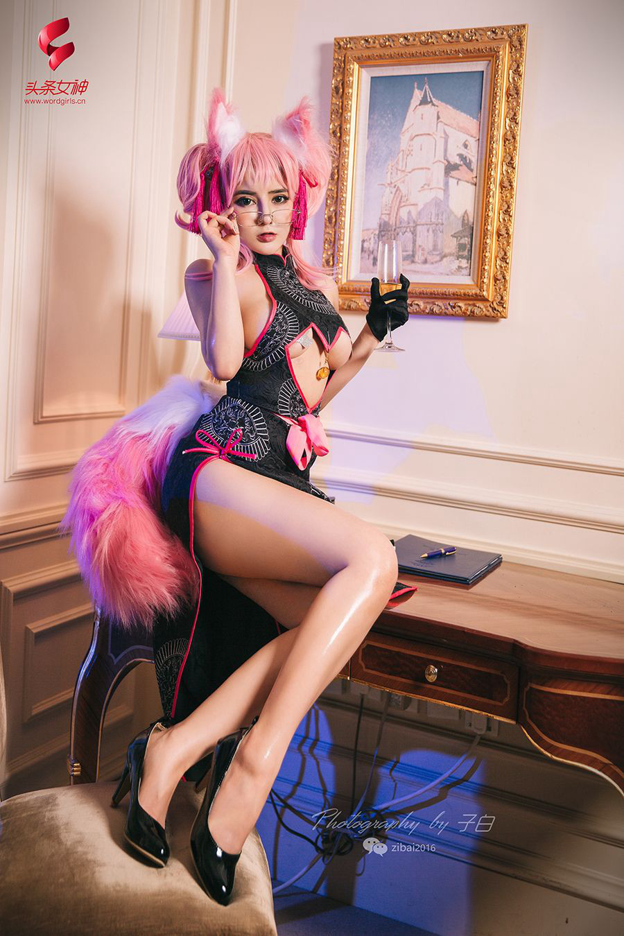 [TouTiao头条女神] 2019.04.27 温心怡 玉藻前·秘书狐COSPLAY 8