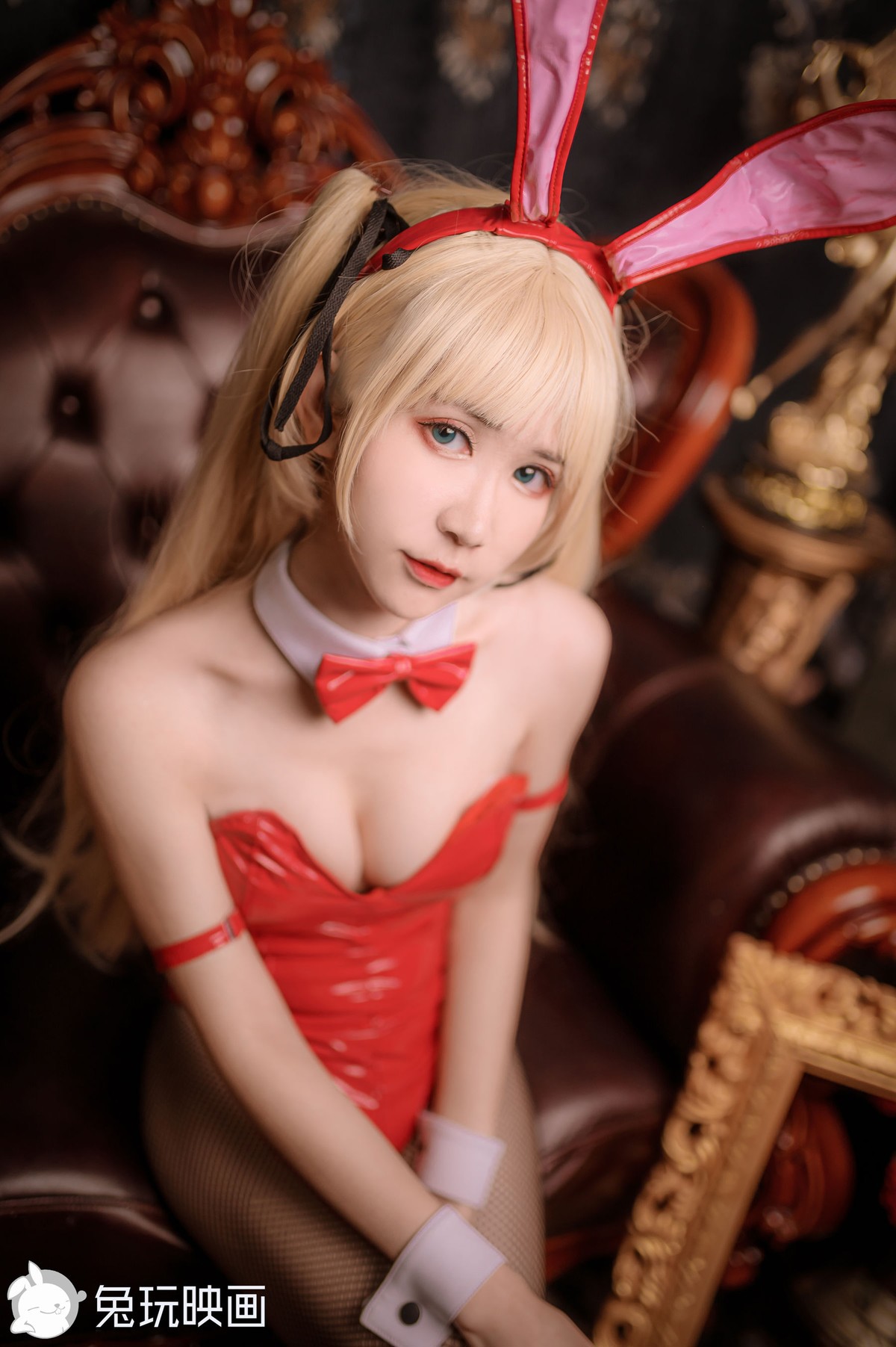 兔玩映画 Cosplay 兔女郎 红黑 17