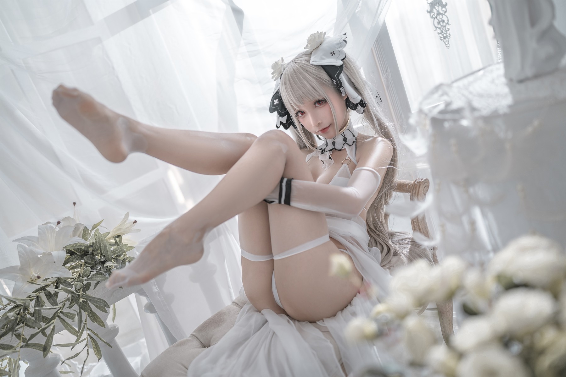 蠢沫沫 Cosplay 可畏婚纱 27