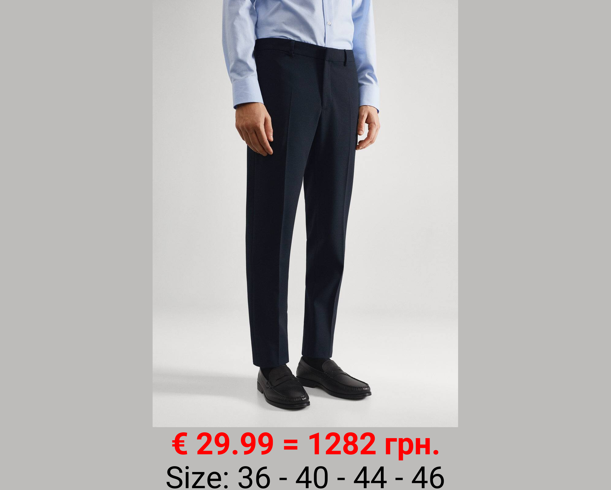 Pantalón traje super slim fit