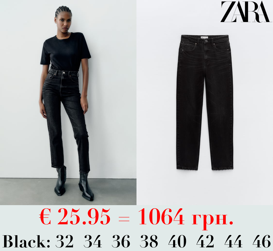 TRF MOM FIT HIGH-WAIST JEANS