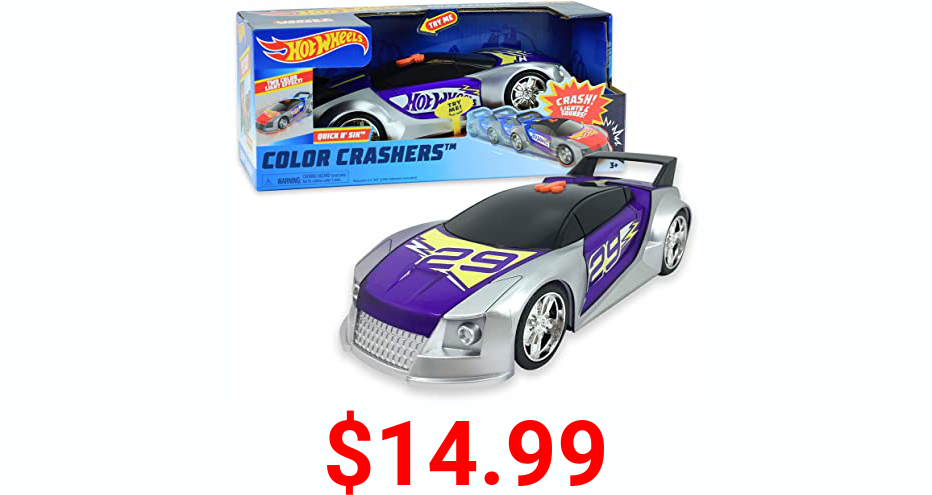Hot Wheels Color Crashers, Quick N’ Sik, by Just Play