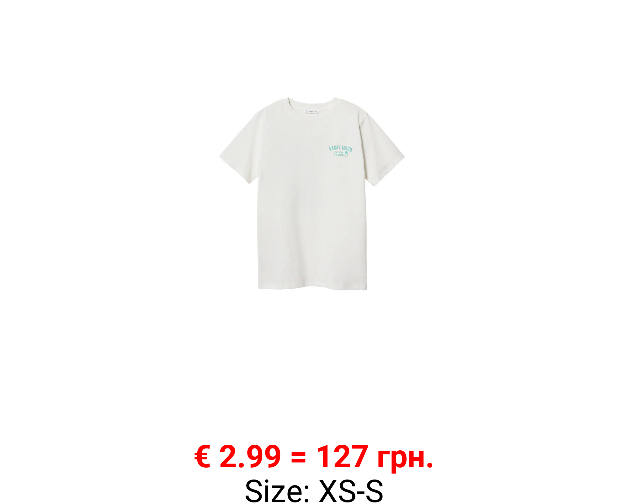 Camiseta algodón mensaje