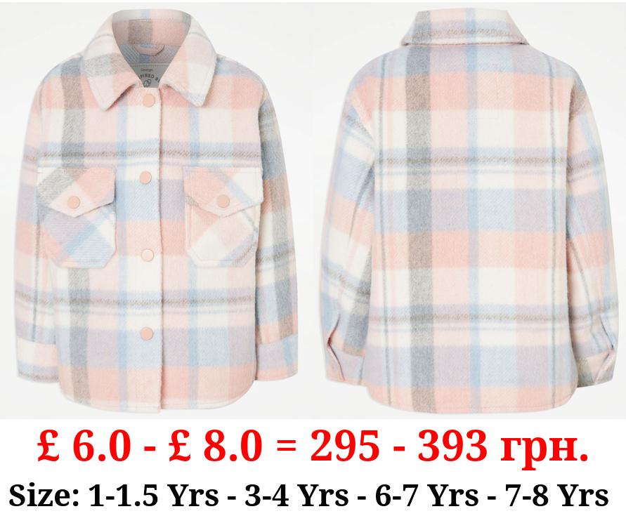 Checked Fleece Shacket