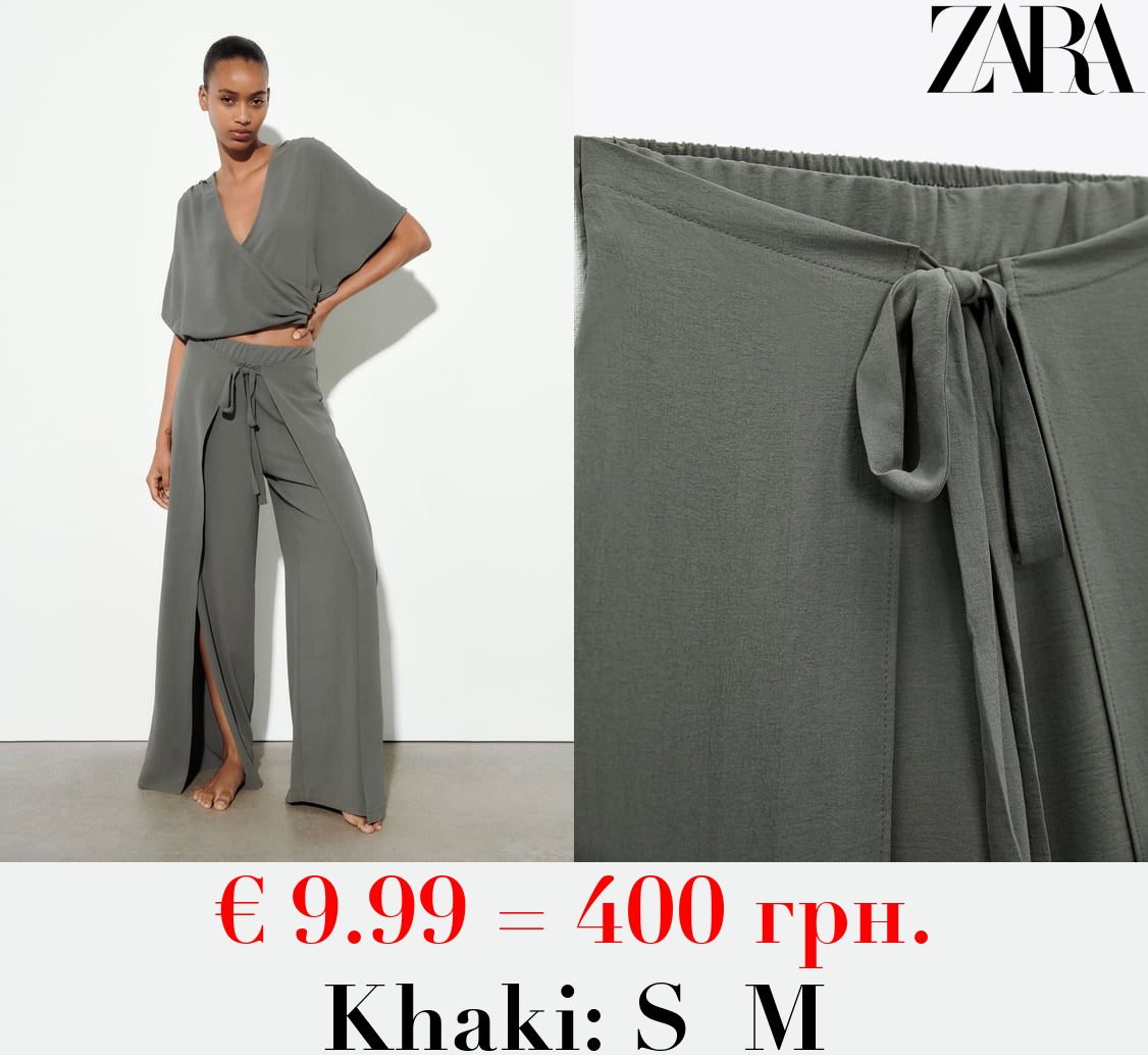 FLOWING WRAP TROUSERS