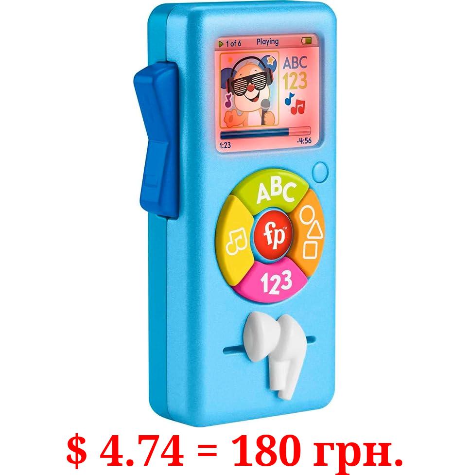Fisher-Price Laugh & Learn Baby Learning Toy Puppy's Music Player with Lights & Fine Motor Activities for Ages 6+ Months, Blue