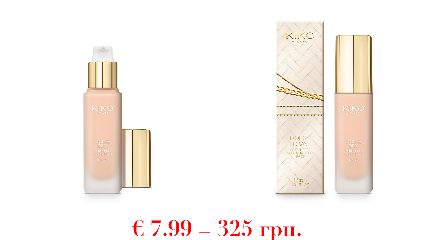dolce diva fresh feel foundation spf 30