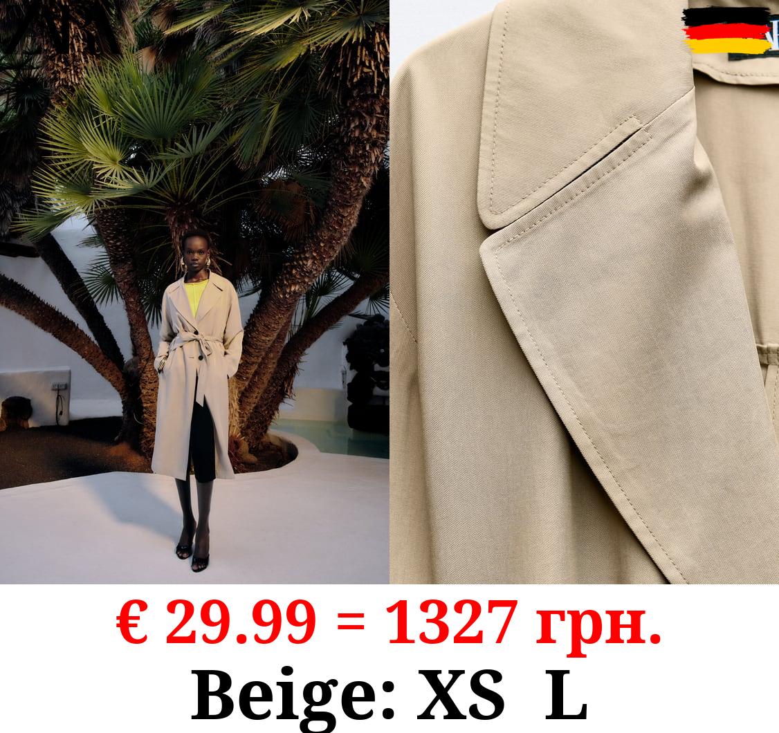 LONG TRENCH COAT WITH BELT