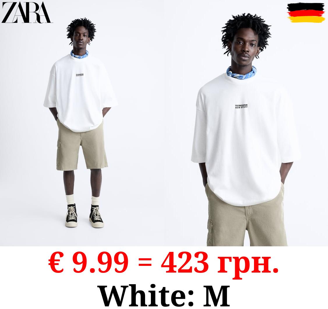 OVERSIZE T-SHIRT WITH SLOGANS