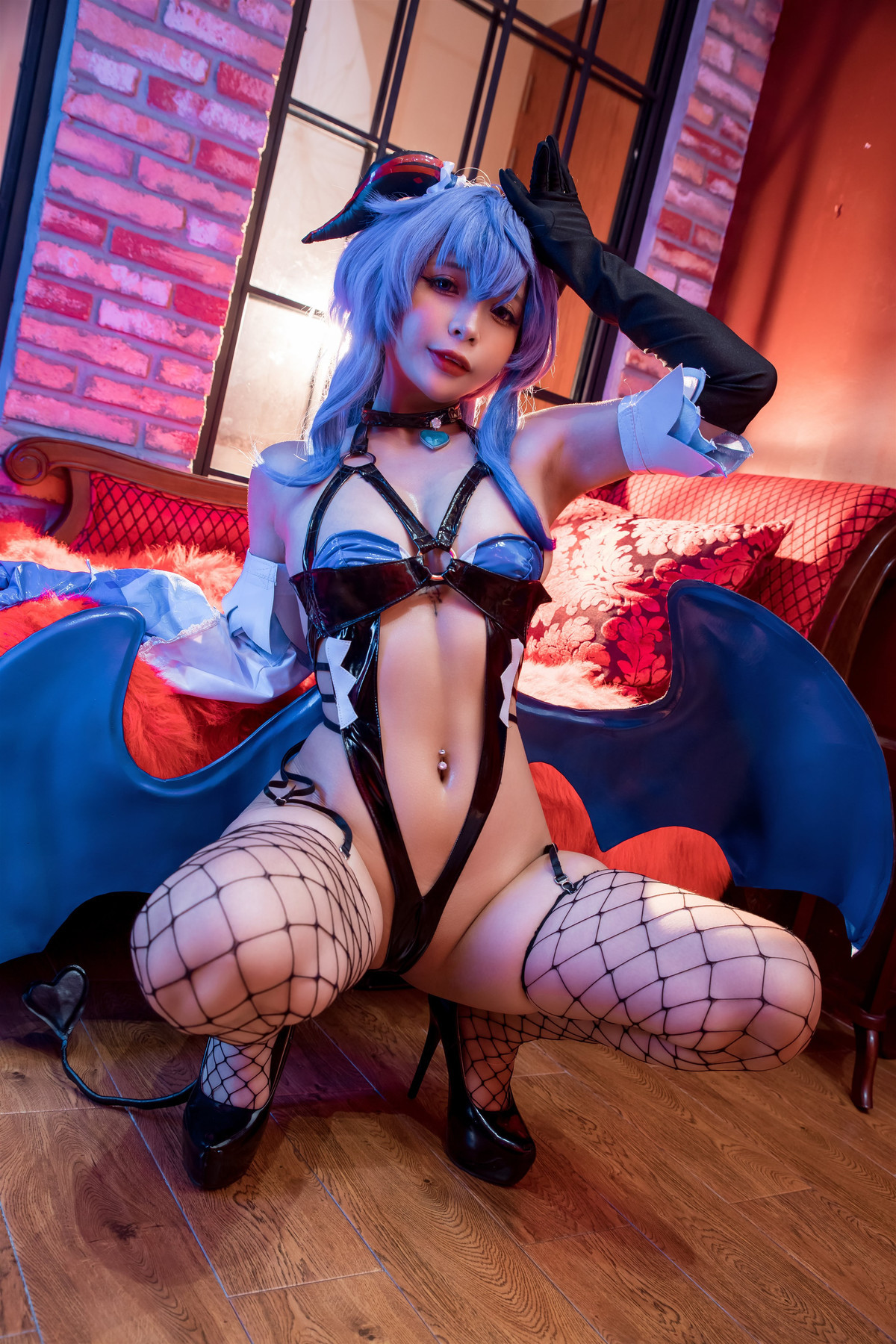 Cosplay Umeko.J Ganyu Succubus Set.01 12