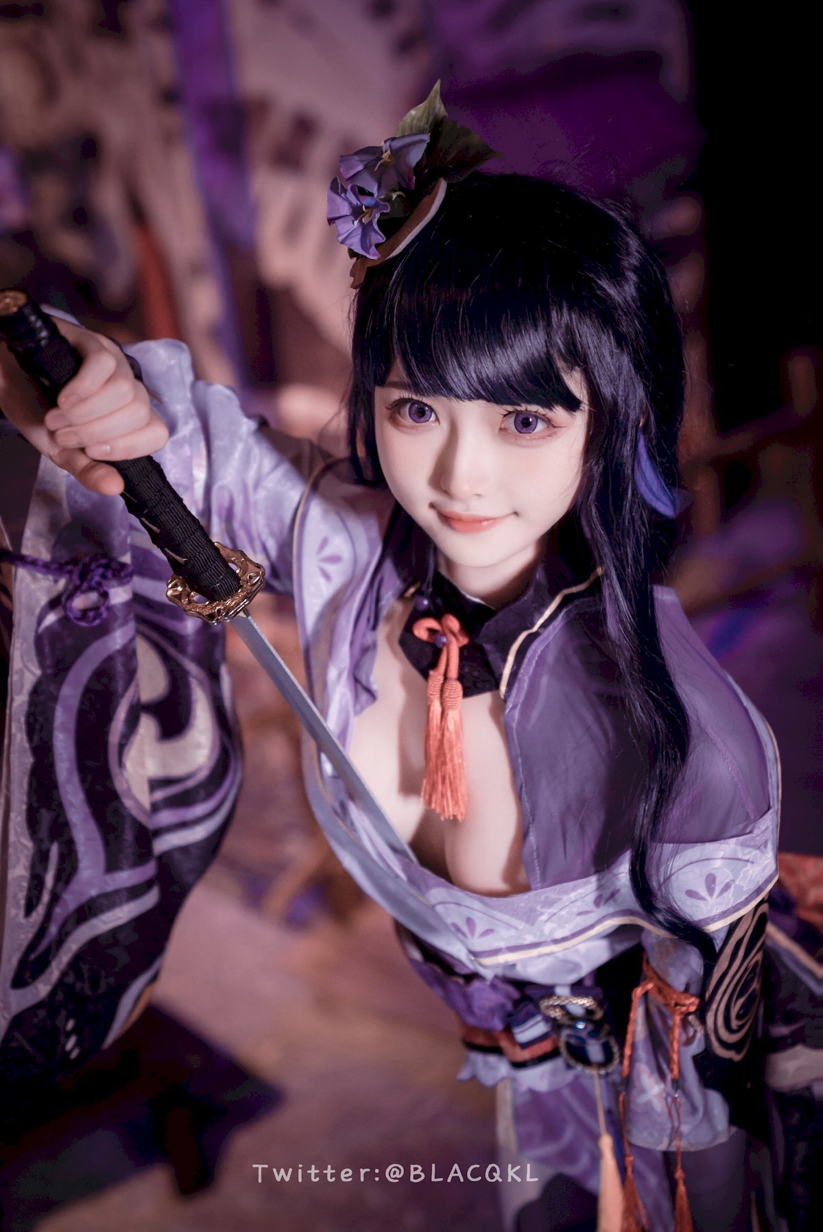 Cosplay 白莉愛吃巧克力 雷電將軍 4