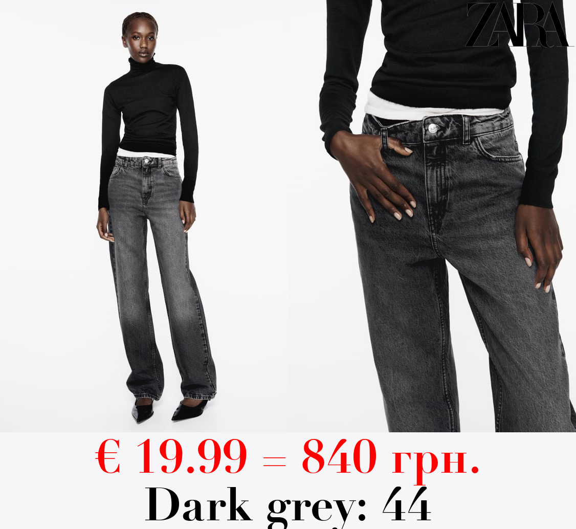 Z1975 STRAIGHT-FIT HIGH-WAIST LONG LENGTH JEANS
