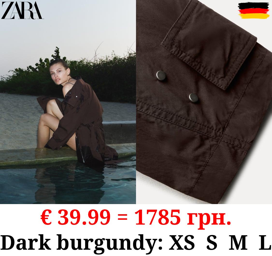 ZW COLLECTION MINIMALIST TRENCH COAT