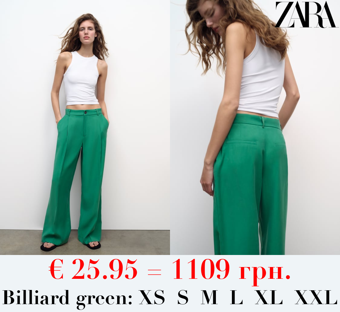 LOOSE-FITTING DARTED TROUSERS