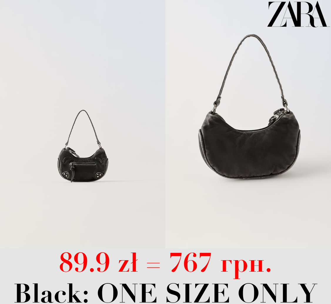 STUDDED SHOULDER BAG