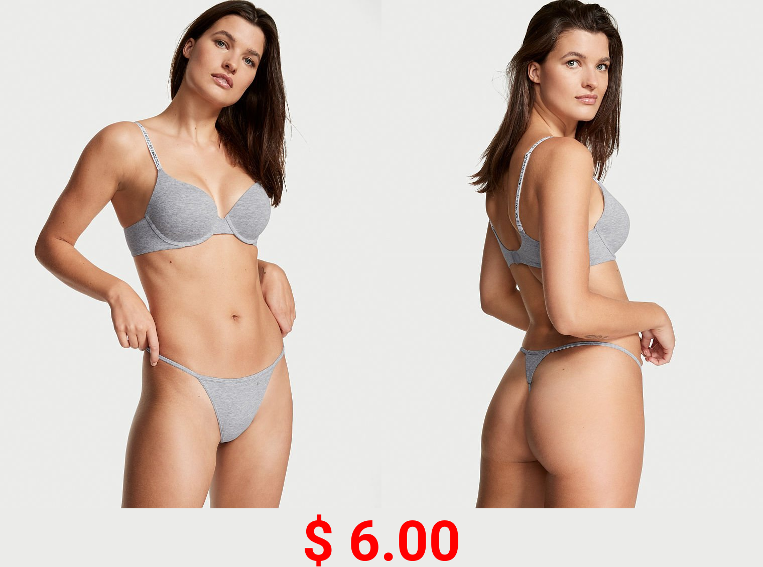 Stretch Cotton V-String Panty