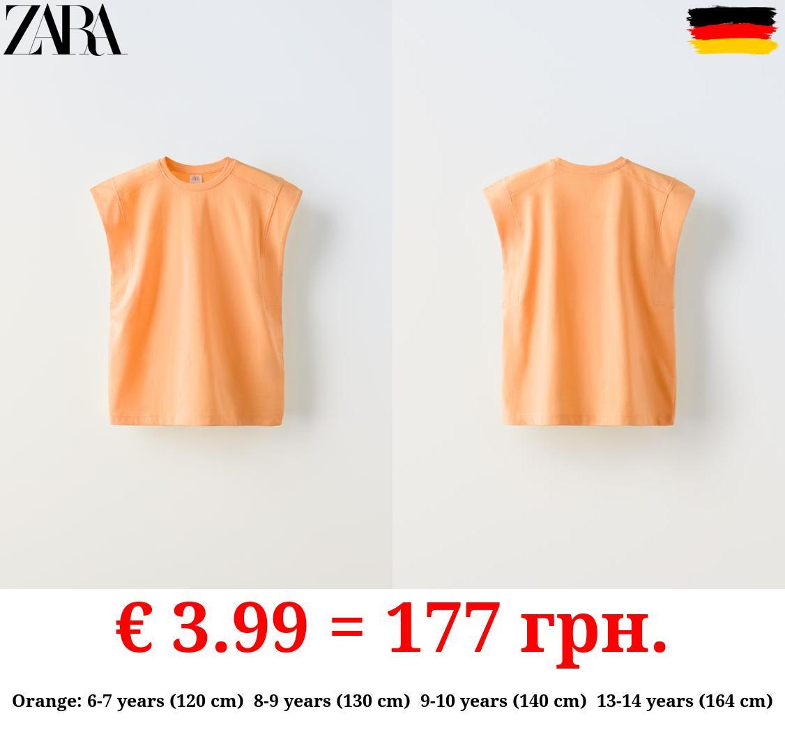 PLAIN T-SHIRT WITH TAB