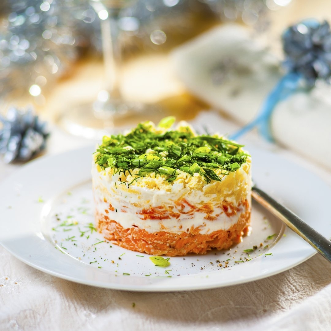 Салат мимоза со шпротами классический рецепт с фото