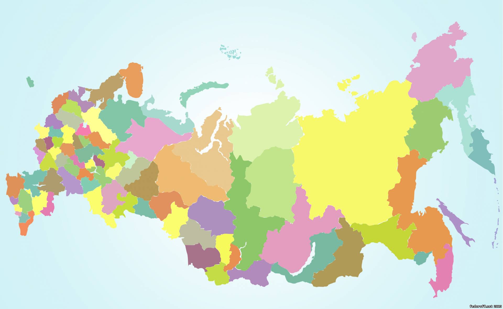 Административно Федеративная карта России