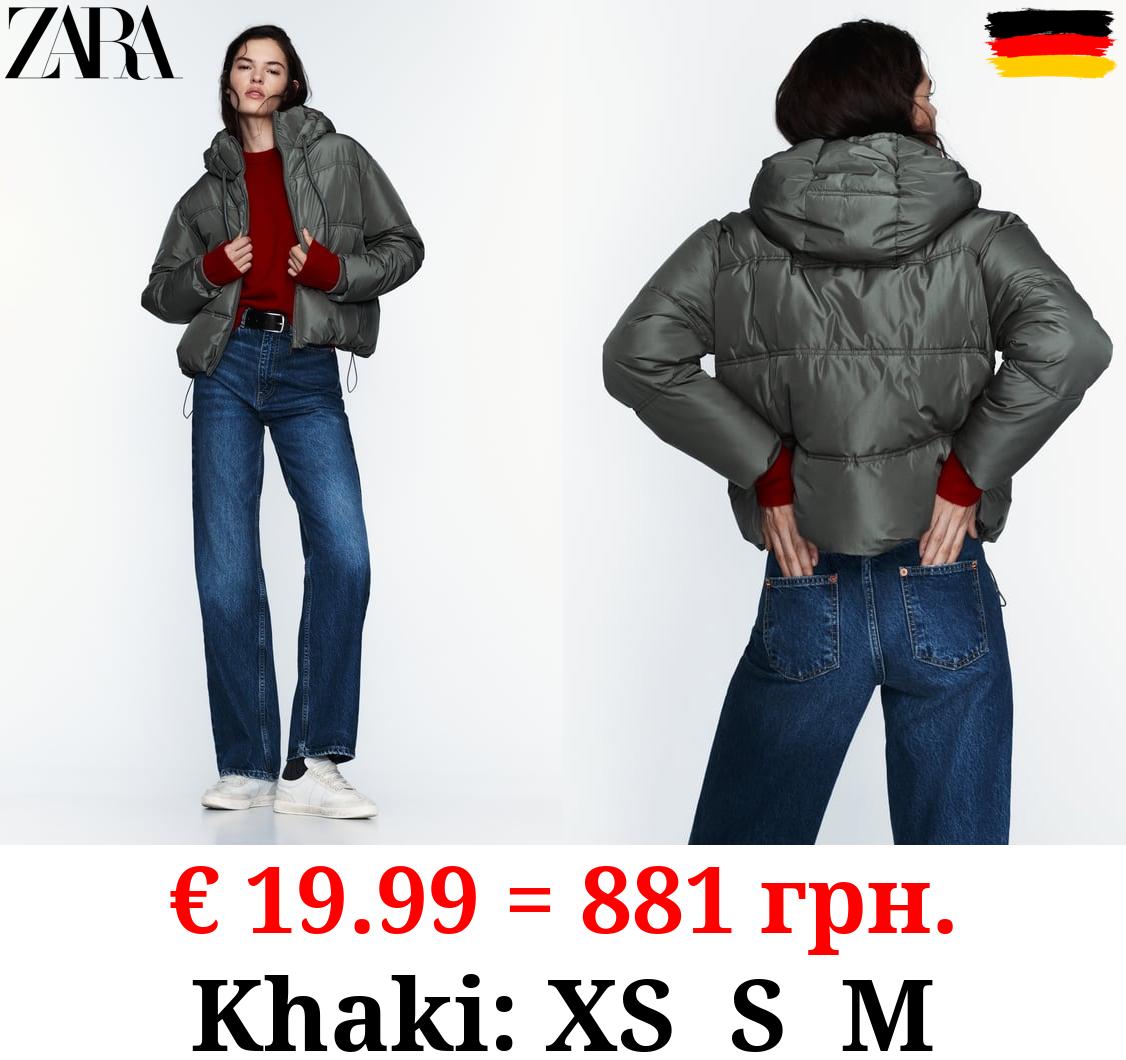 WATER AND WIND PROTECTION CROPPED PUFFER ANORAK