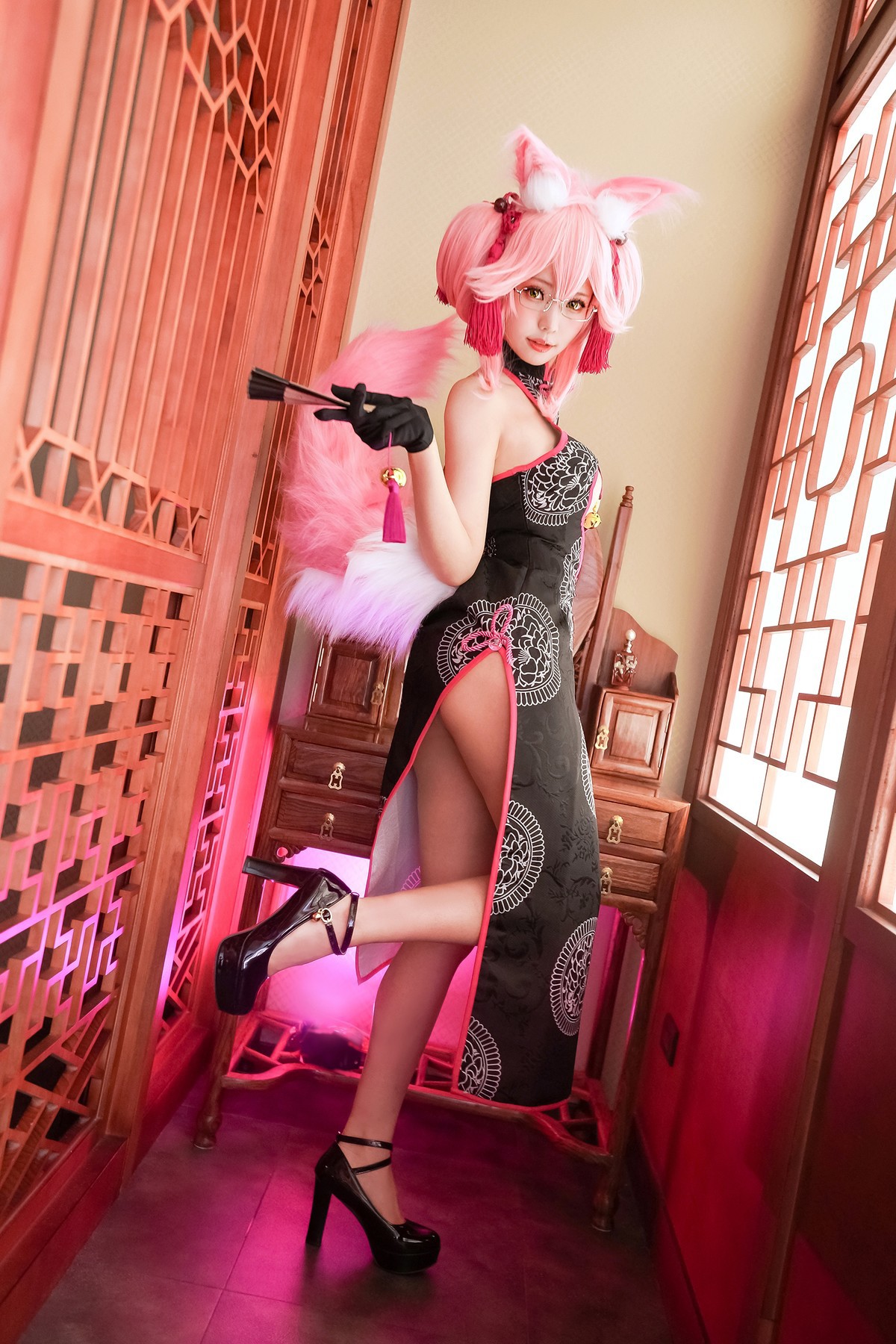 Cosplay ElyEE子 玉藻前旗袍 5