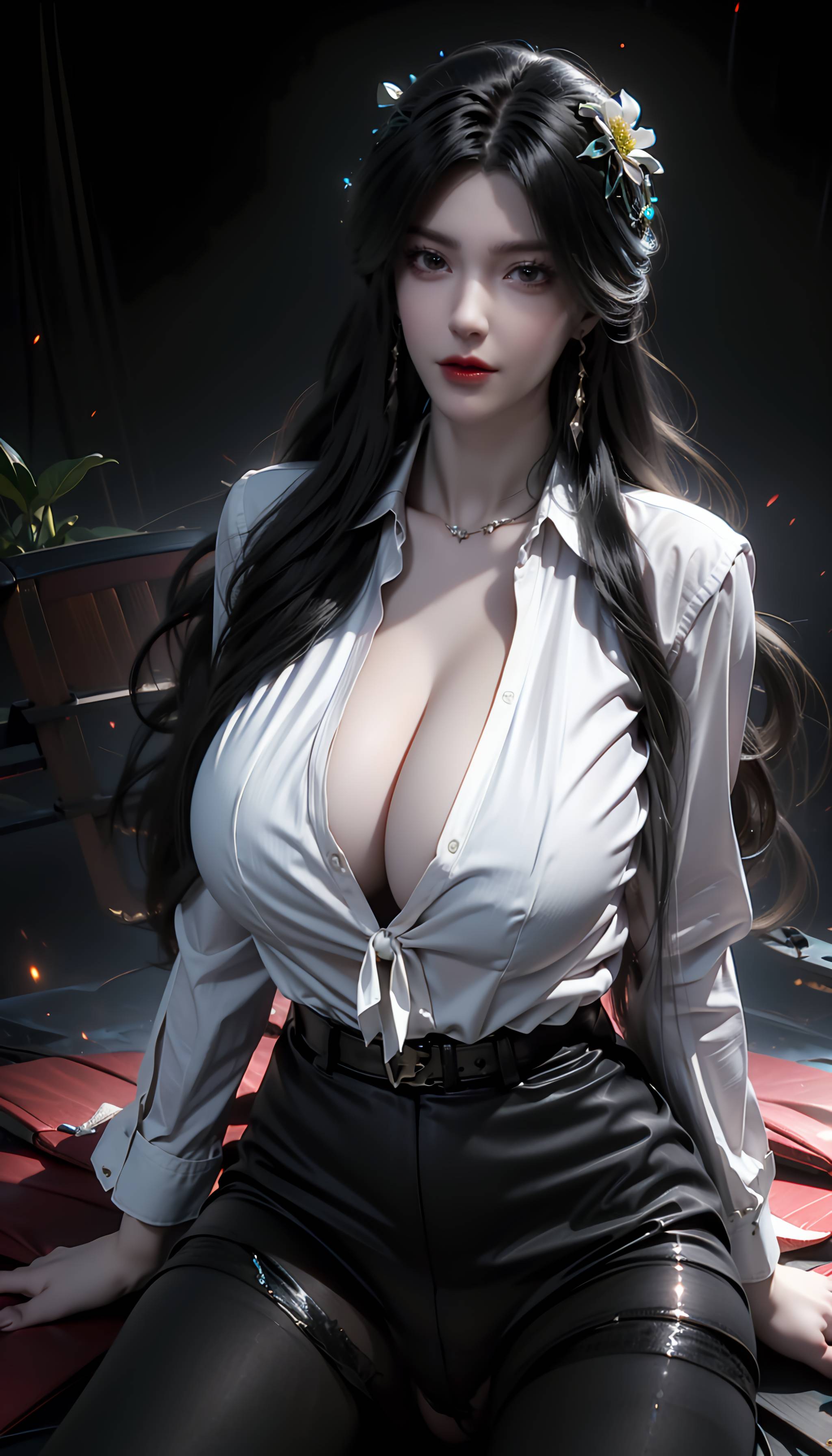 图片[24]-完美世界-柳神 黑丝衬衫-六色网