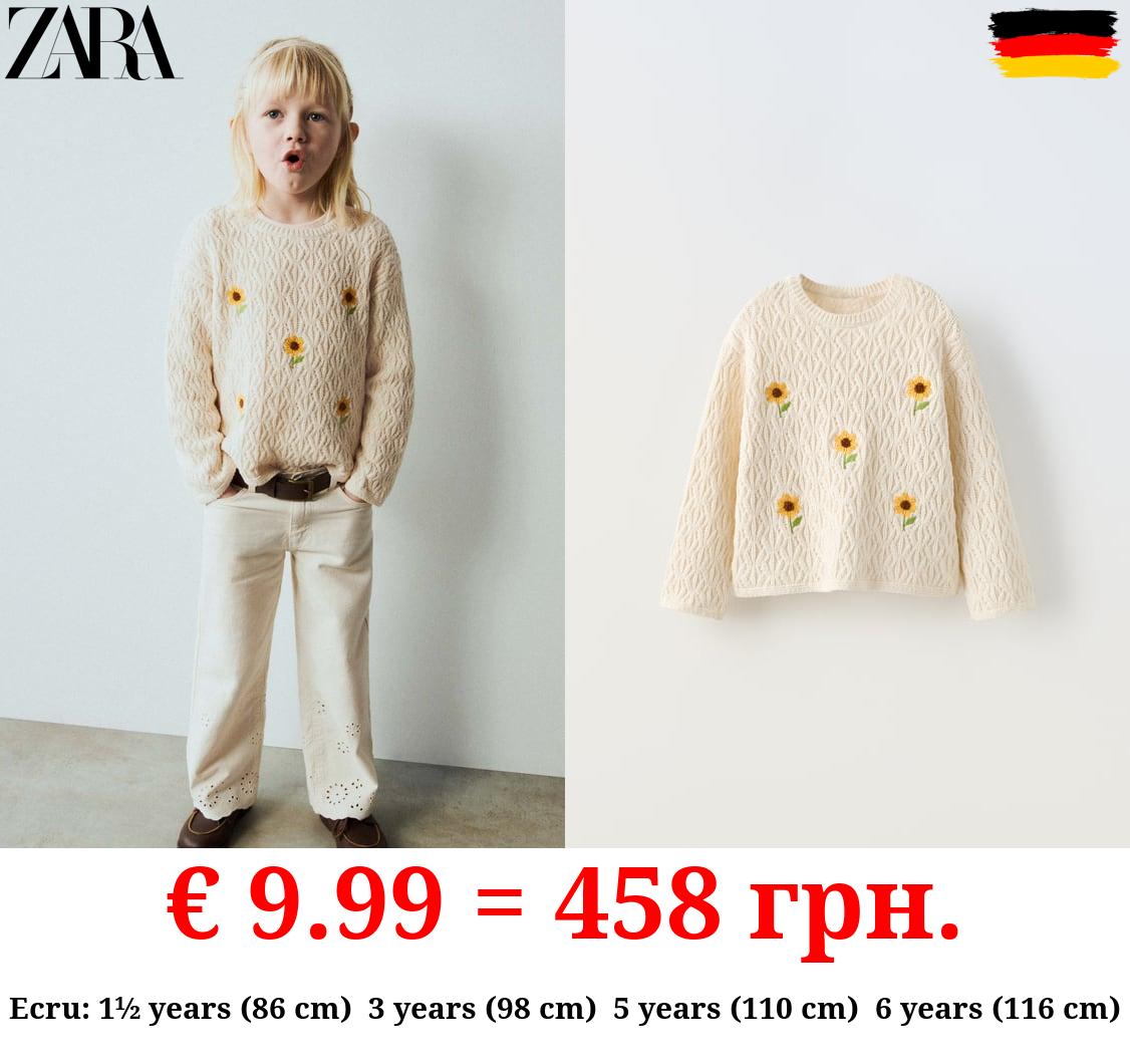 SUNFLOWER KNIT SWEATER