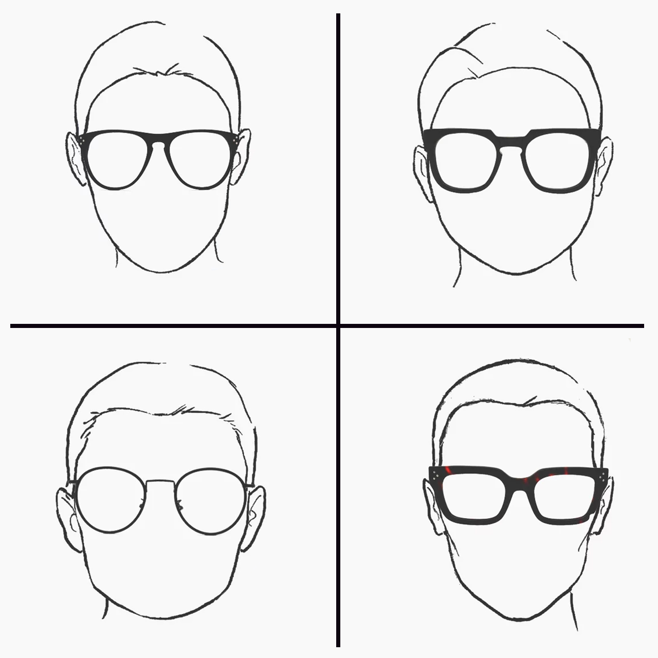 Подобрать очки под форму лица
