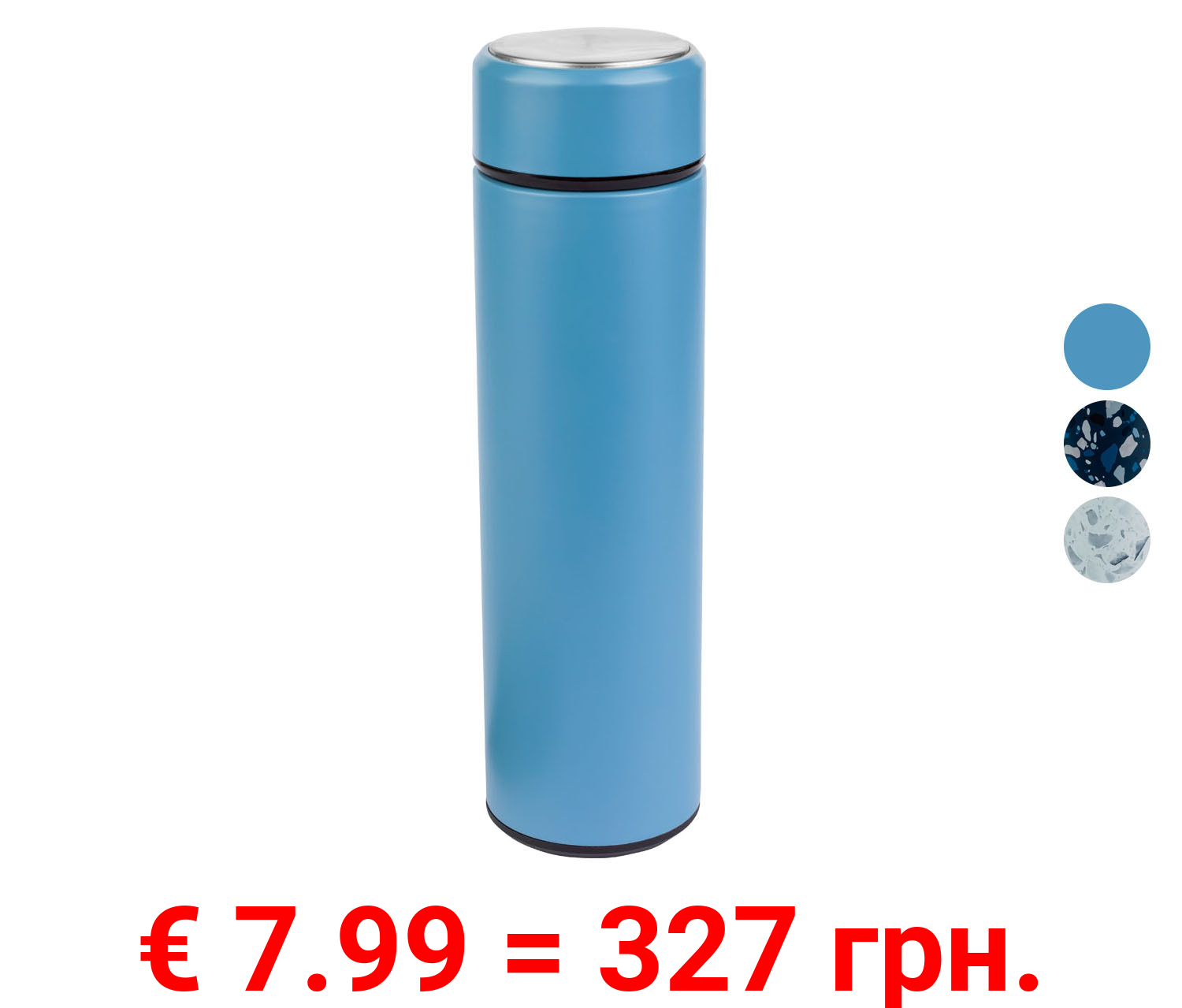 ERNESTO® Isolierflasche, mit Teesieb, 400 ml, aus Edelstahl