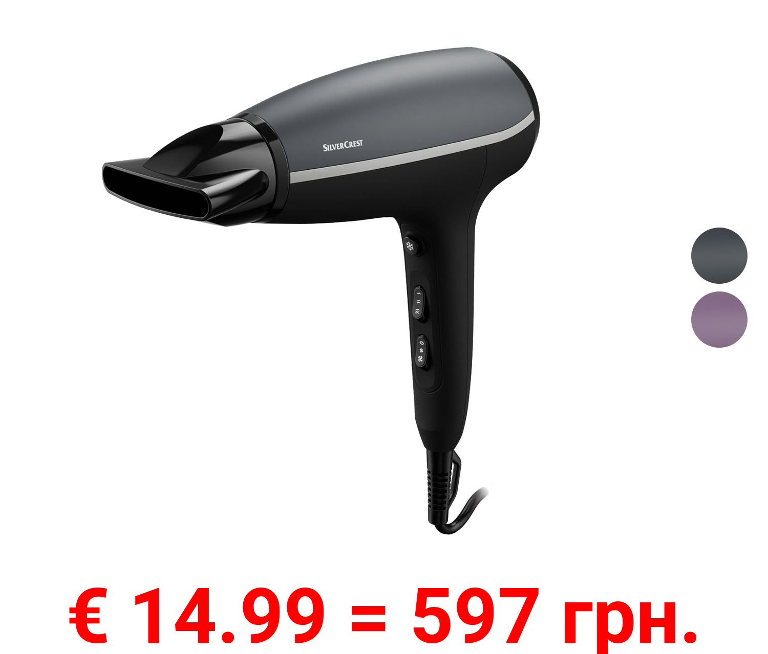 SILVERCREST® PERSONAL CARE Haartrockner »DC SHDB 2200 B1«, 2000–2200 W