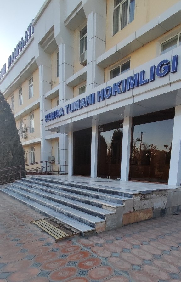 Хонқа тумани Ҳокими Мурадбек Сапарбаевич иштирокида туманнинг тегишли ...