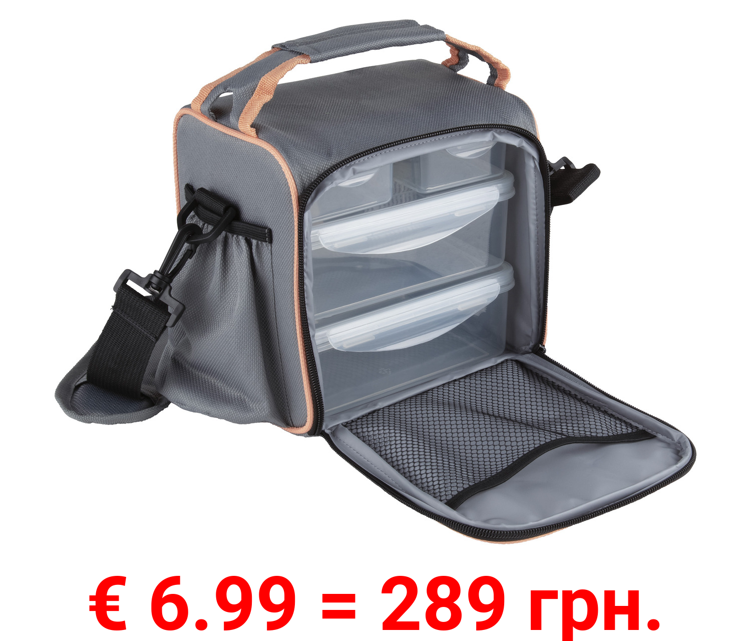 ERNESTO® Kühltasche mit Lunchboxen, 5-teilig