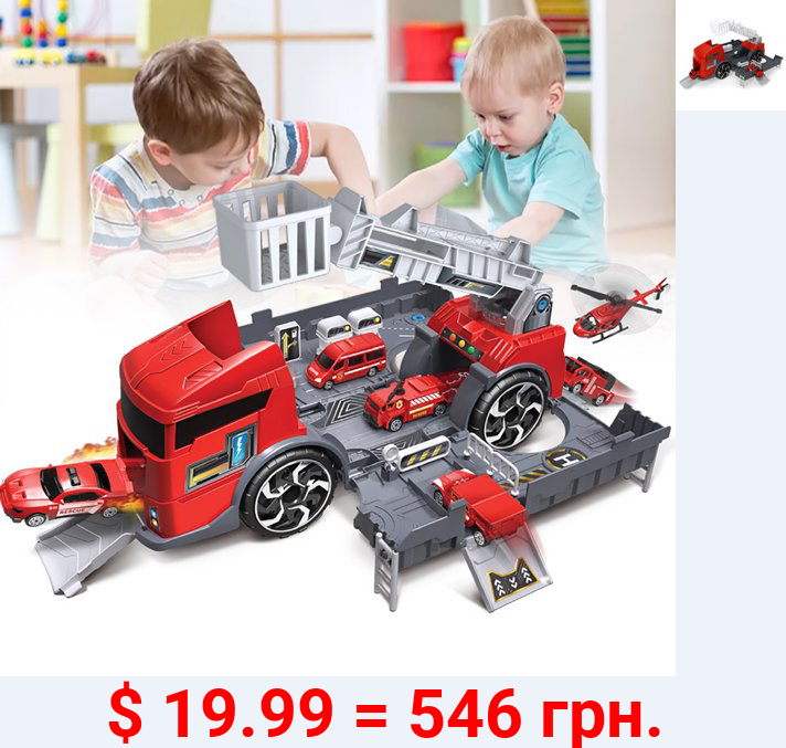 1:24 Scale Truck Car Model Car Engineering Trailer Loader Truck Car Kids Toy Birthday/Holiday Gifts