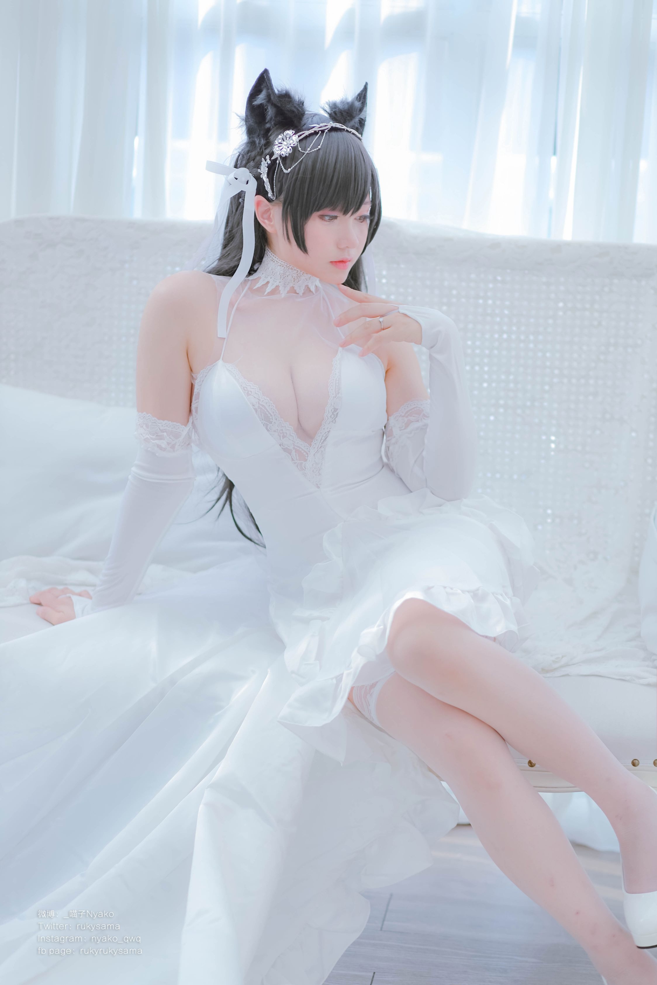 Nyako喵子 爱宕婚纱(62P177MB) 3