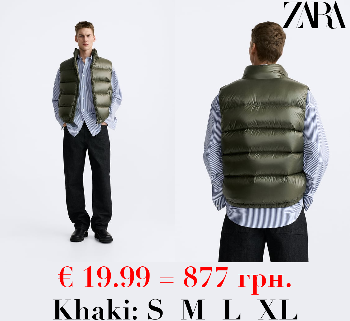 100% FEATHER DOWN PUFFER GILET