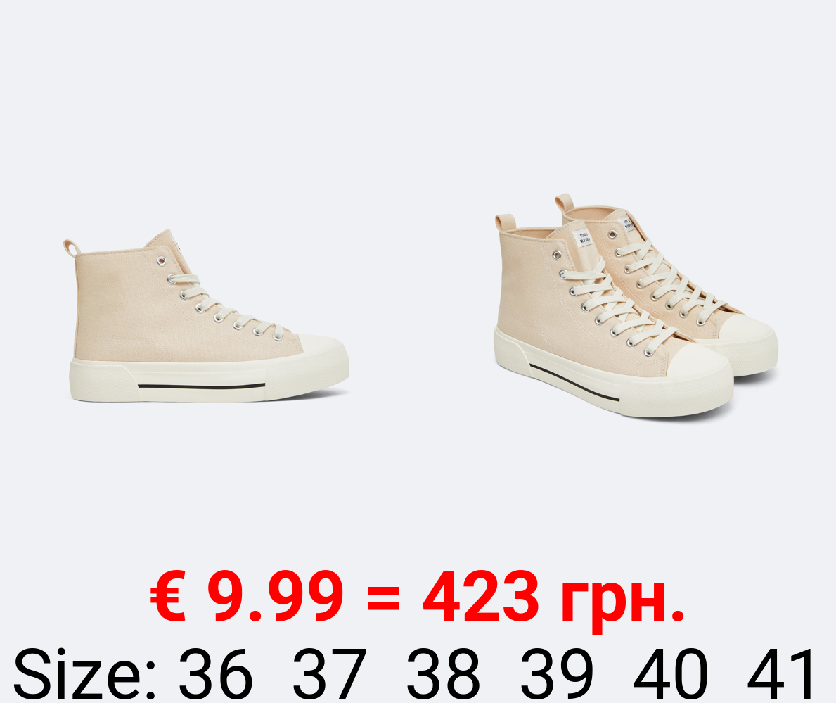 Embellished high-top sneakers