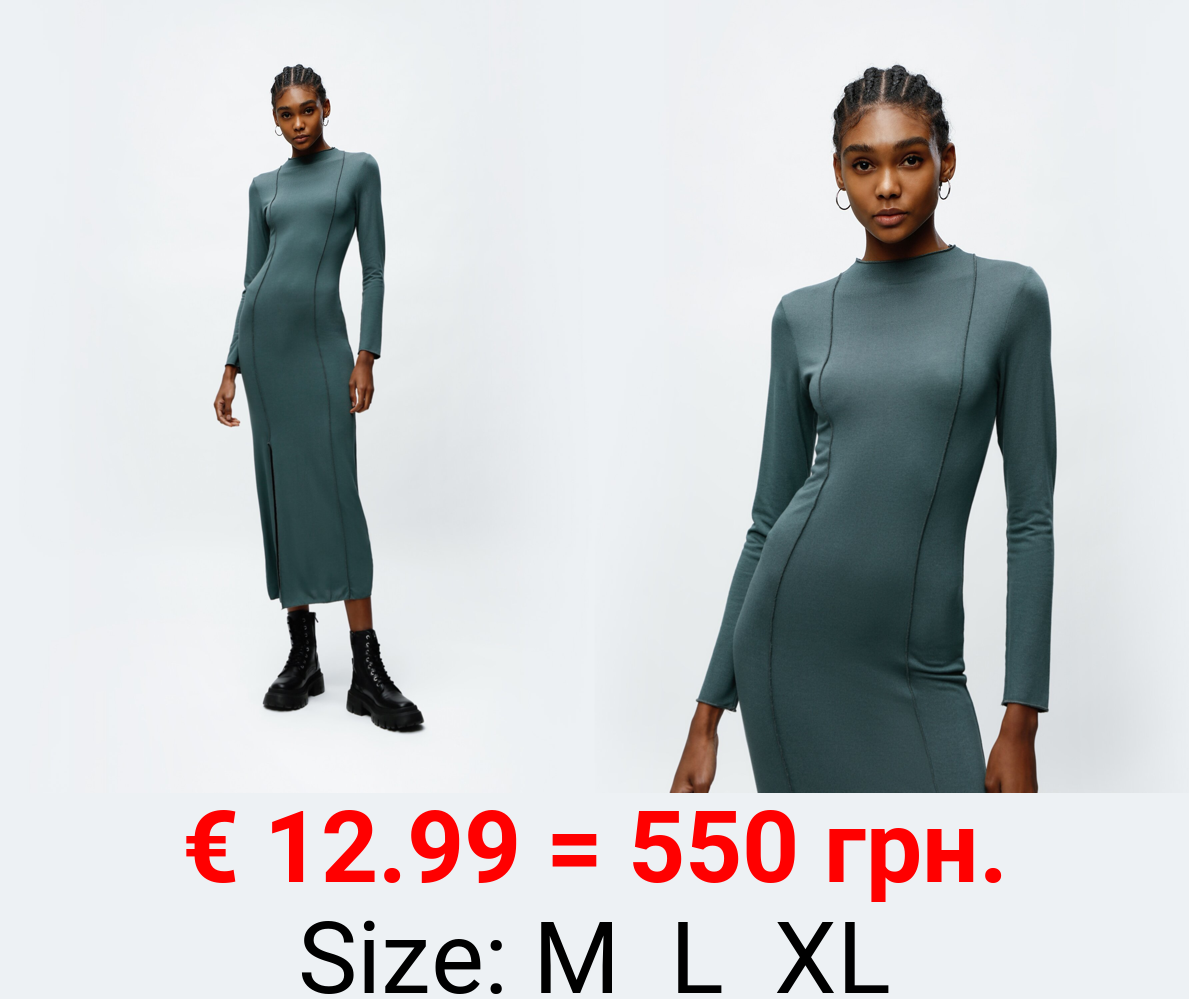 Long dress with seam detail